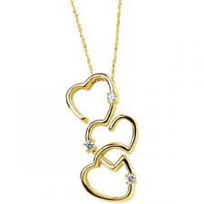 Heart Shaped Moissanite Pendant