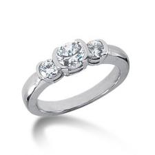Moissanite Past, Present & Future Ring. Item Number ENR1998-ENR1999-ENR2000