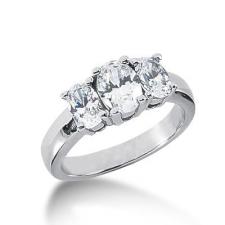 Moissanite Past, Present & Future Ring. Item Number ENR2302-ENR2303-ENR2307