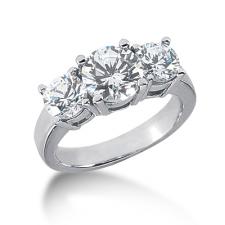 Moissanite Past, Present & Future Ring. Item Number ENR2431-ENR2436-ENR2441-ENR2446-ENR2451