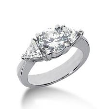 Moissanite Past, Present & Future Ring.