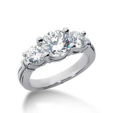 Moissanite Past, Present & Future Ring. Item Number ENR444-ENR445-ENR446-ENR448