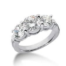 Moissanite Past, Present & Future Ring. Item Number ENR445-ENR447-ENR448