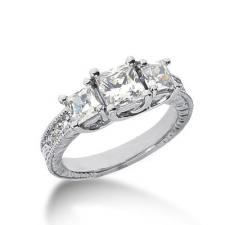 Moissanite Past, Present & Future Ring. Item Number ENR705-ENR712-ENR718-ENR725