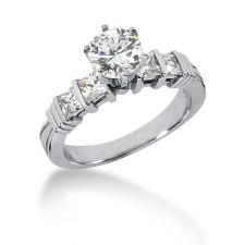 Diamond & Moissanite Bridal Set. ENS154