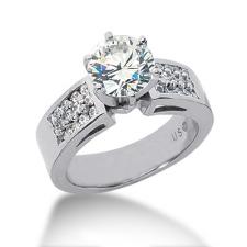 Diamond & Moissanite Bridal Set. ENS429