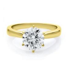 New Lower Prices - In Stock, Ships in 48 hours. Moissanite Forever Brilliant Solitaire Ring