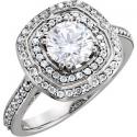 Moissanite Halo Ring Forever Brilliant Or Classic Round