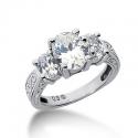 Moissanite Past, Present & Future Ring. Item Number ENR1474-1475