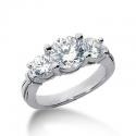 Moissanite Past, Present & Future Ring. Item Number ENR444-ENR445-ENR446-ENR448
