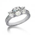 Moissanite Past, Present & Future Ring. Item Number ENR687-ENR690-ENR691-ENR693