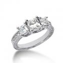 Moissanite Past, Present & Future Ring. Item Number ENR705-ENR712-ENR718-ENR725